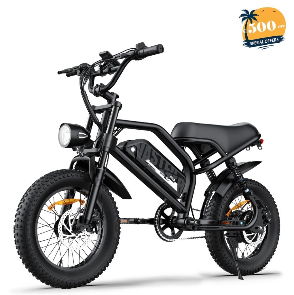 AVDLBIKE A13 Teen Fat Tire Electric Bike – 250W, 36V 12.8Ah, 25 km/h