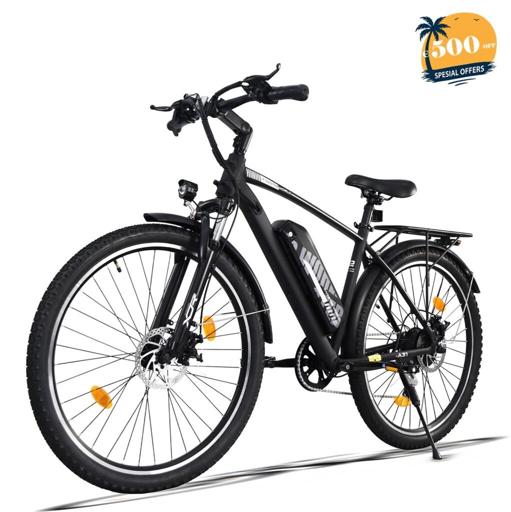 AVDLBIKE A31 27.5″ Electric City Bike for Adults – 250W, 36V 12.8Ah, 25 km/h