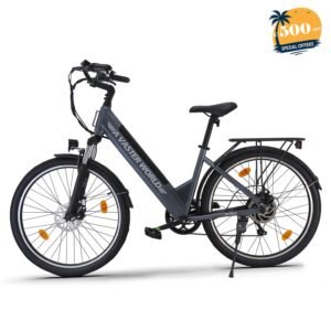 AVDLBIKE A32 26" City Electric Bike for Adults – Shimano 7-Speed, 48V, 60–70 km